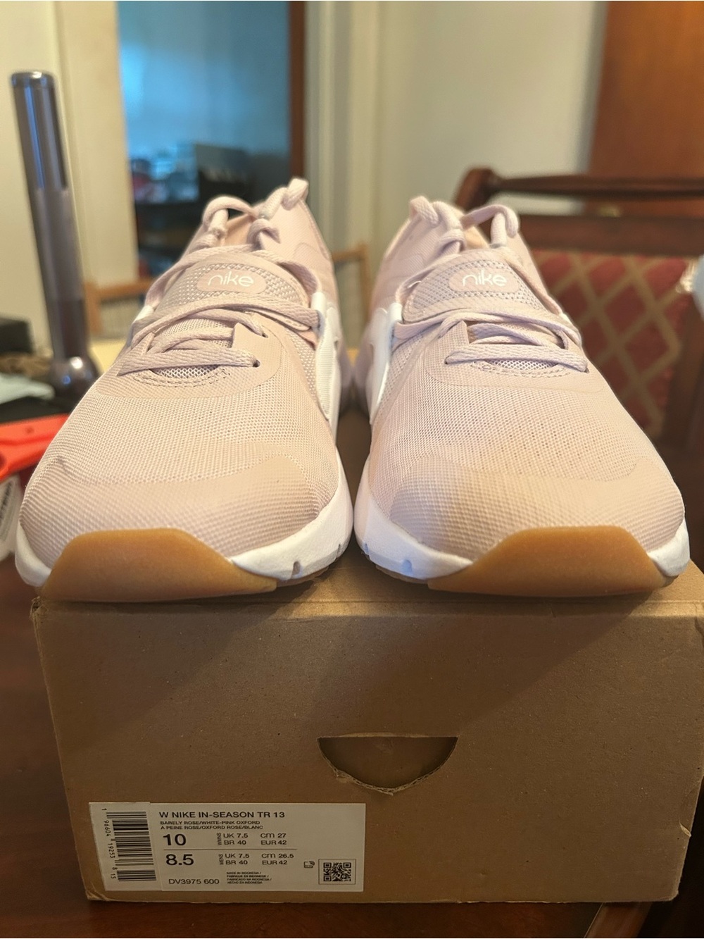 Nike Women’s Peach Training Sneakers with Gum Outsole
